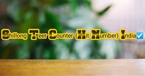 shillong teer common number facebook|Shillong Teer Counter ( Hit Number ) .
